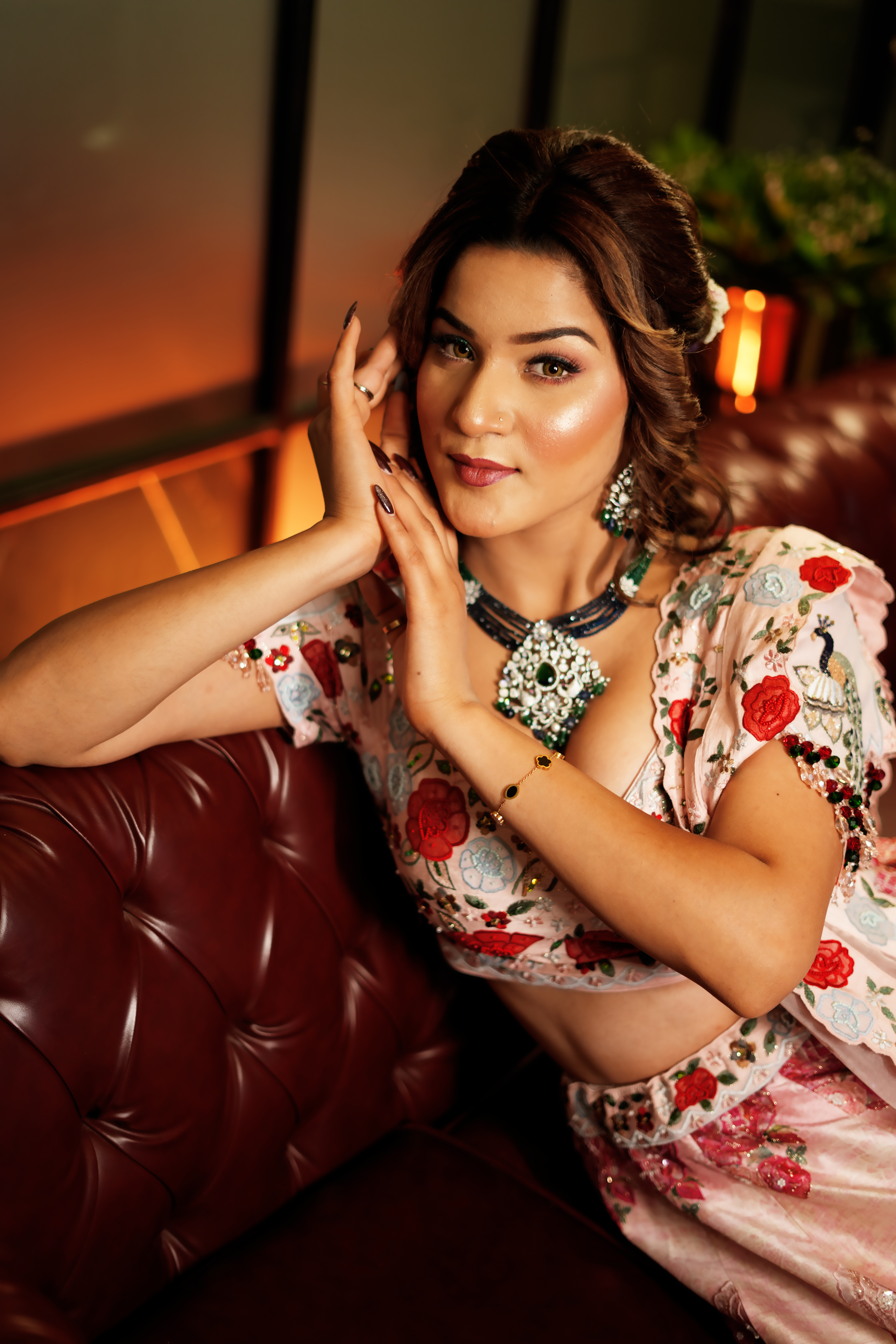 A close-up bridal look by Anthéa Makeover