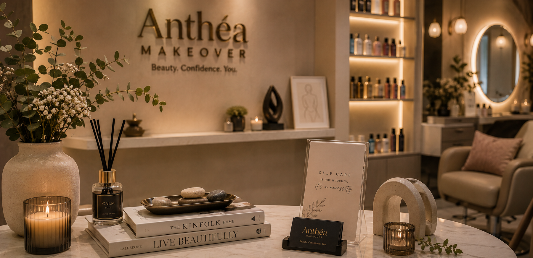 Gel nail extensions at Anthéa Makeover nail salon in Jalandhar